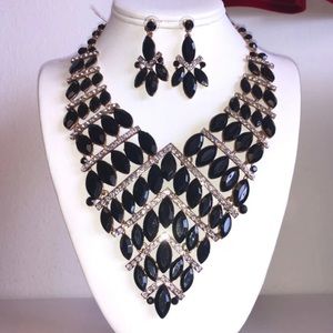 Statement Necklace and Earrings Set